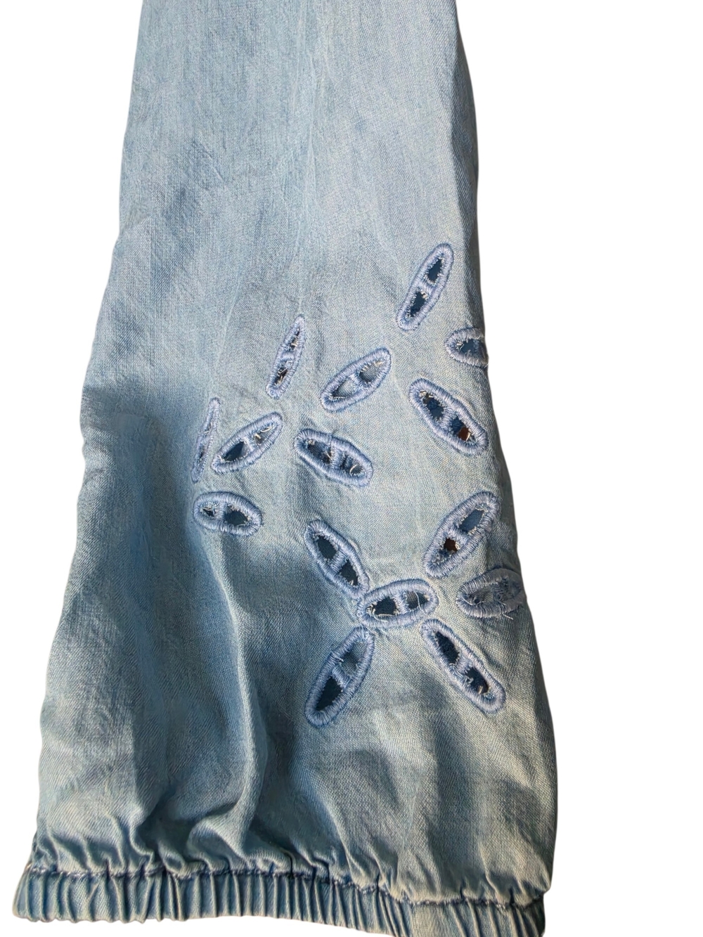 Light Blue Off-Shoulder Top - Picture 3 of 3